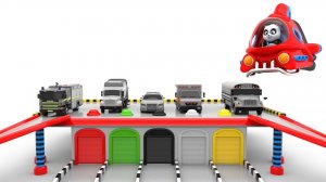 Сборка игрушечных машинок, парковка и раскрашивание игрушечных машинок - Пинки и Панда