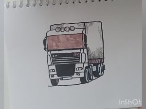 Как нарисовать фуру DAF? Мастер класс