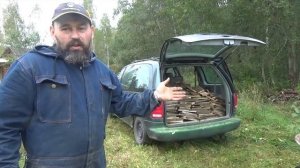 Жизнь в Деревне - Перевожу Дрова на Додж Караван-Осень