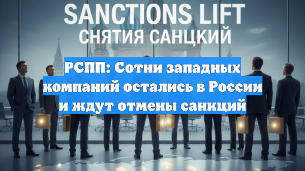 РСПП: Сотни западных компаний остались в России и ждут отмены санкций