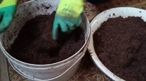 Готовлю присыпку,  для посева семян.