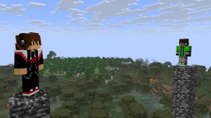 Челленджи в столбах в майнкрафт