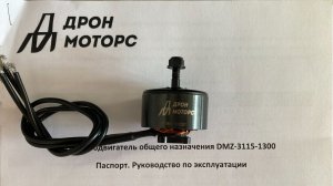 FPV электродвигатель постоянного тока DMZ-3115-1300 компании ДронМоторс