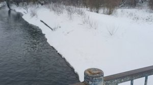 река Пахра. Плотина. 14.02.2025