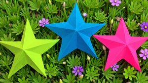 Звезда к 23 февраля и 9 мая из одного листа бумаги за 1 минуту