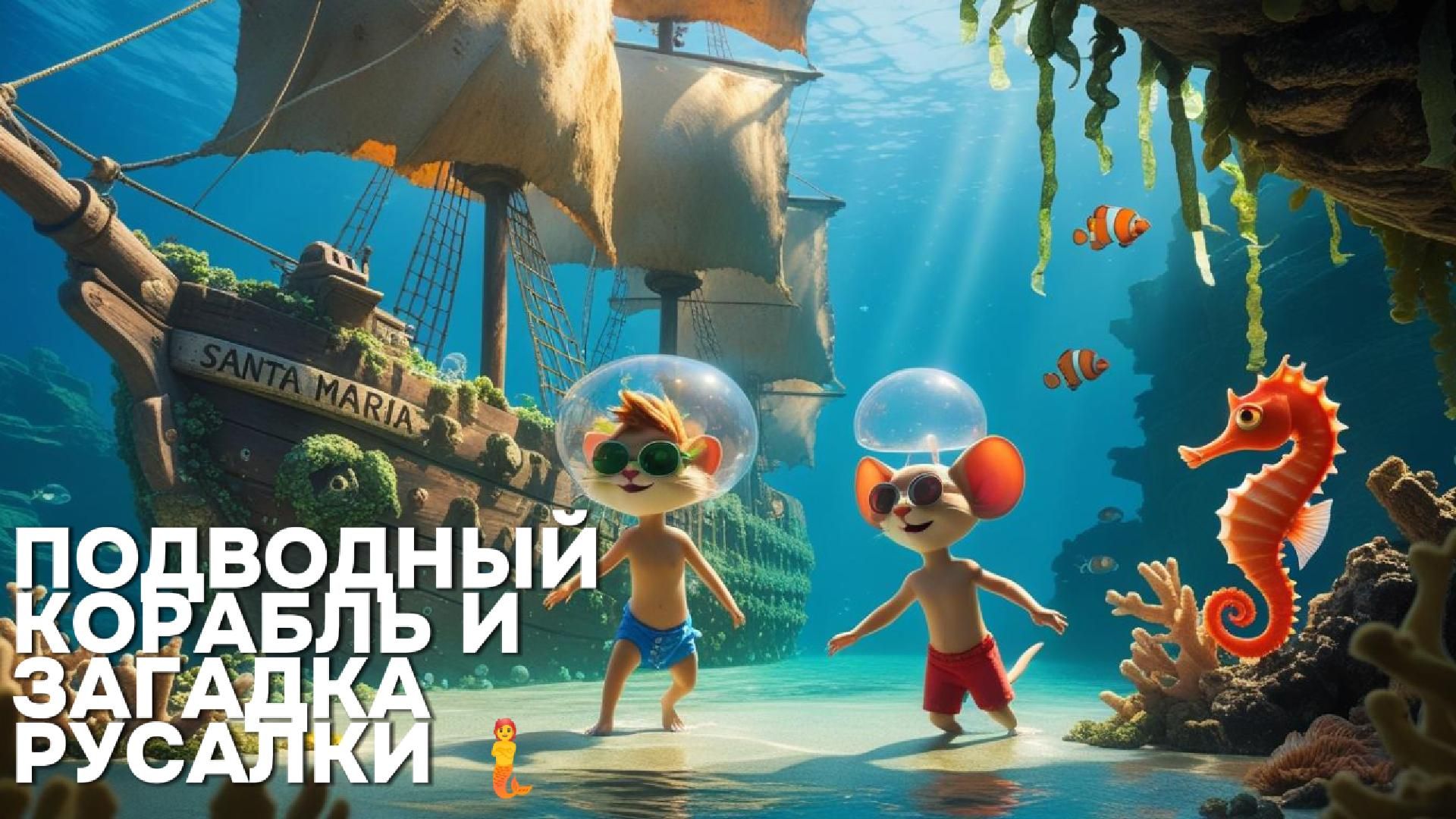 ПОДВОДНЫЙ КОРАБЛЬ И ЗАГАДКА РУСАЛКИ 🧜