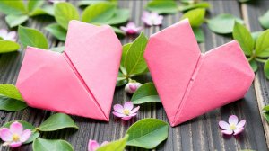 Оригами валентинка - сердечко из бумаги