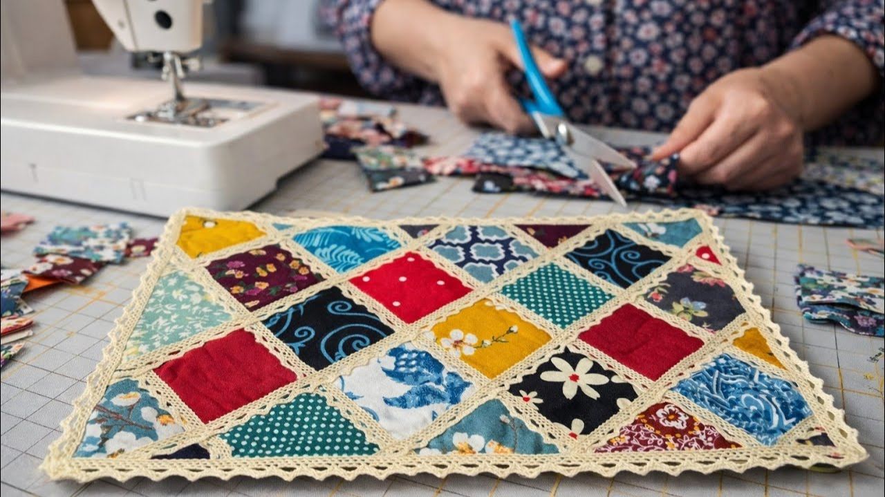 Создаем стильные и полезные вещи из обычных обрезков. Простая и вдохновляющая идея для шитья. смотреть онлайн