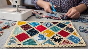 Создаем стильные и полезные вещи из обычных обрезков. Простая и вдохновляющая идея для шитья.