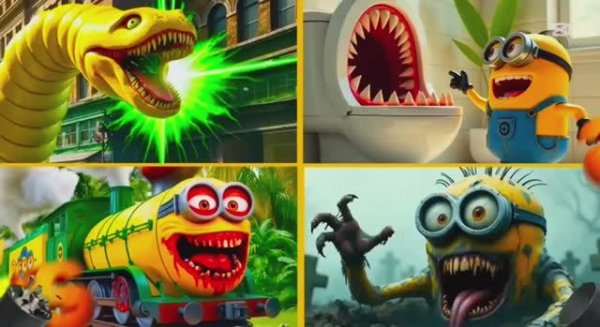 🟡 МИНЬОНЫ ПРОТИВ МИНЬОНОВ: ТАНЦЕВАЛЬНЫЙ БУМ! 🆚 МУЛЬТИКИ: зомби‑миньоны vs поезд‑миньон! 🎶💥