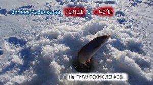 Клёвая Зимняя Рыбалка на ТЫНДЕ в -40°!!! Огромные Ленки Взбесились и Сломали Удочку! Вторая серия!!