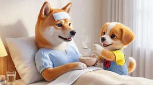 Щенок заботится о больной маме утром 😢🐶 Маленький поступок любви, который исцеляет всё ❤️