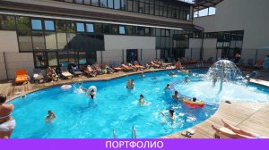 Съемка открытого бассейна