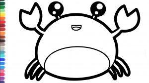 Как нарисовать краба . Рисунок и раскраска краба