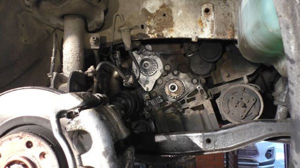 Замена помпы и комплекта ГРМ на Фиат Скудо 2,0 Fiat Scudo 2016 2часть