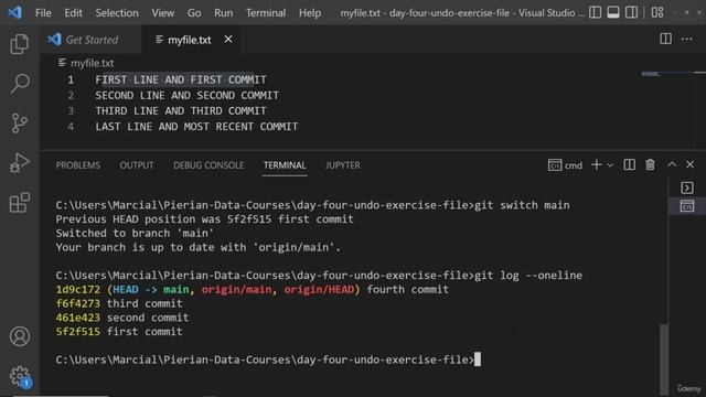 35. Undoing Changes - Exercise and Solution смотреть онлайн