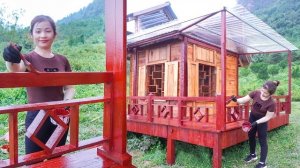 Расширяю крышу. Крашу весь деревянный дом краской против плесени. Серия 7. Хуан Ли