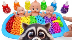 ЯРКОЕ ДЕТСКОЕ ВИДЕО ПРО РАЗНОЦВЕТНЫЕ ШАРИКИ И ПУПСОВ. СМОТРИМ С ЕНОТОМ СЁМОЙ