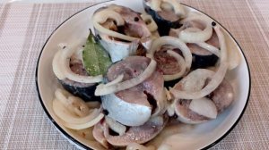 Самая Вкусная Маринованная Скумбрия с Луком .
