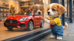 Щенок не мог купить игрушечную машинку 😭🚗 Папина любовь превратила рисунок в мечту 🐶💖