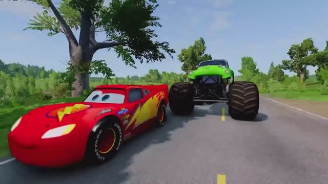 Молния Маквин был монстр-траком  Зомби , Эпические прыжки