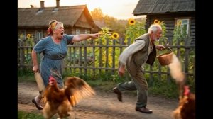 Бабка ругается на деда, подборка видео от ИИ