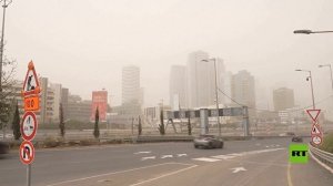 عاصفة ترابية تجتاح الشرق الأوسط