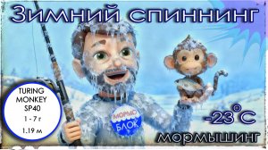 Зимний спиннинг в лютый мороз. Мормышинг. SHIMOTSUKE Turing Monkey TROUT SP40 (1 - 7 г)