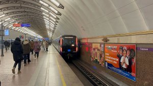 Новинка!» Метропоезд «Балтиец» (81-725/726/727.2) №506 на ст.м.Садовая, 2026 год