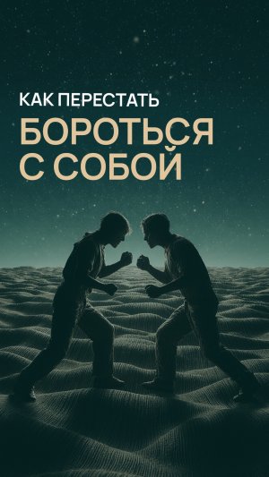 Как перестать бороться с собой