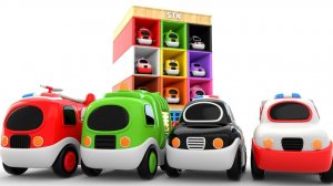 Видеоролики о парковке автомобилей для детей - Веселое изучение цветов для детей