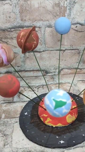 Поделка из воздушного пластилина ко дню космонавтики