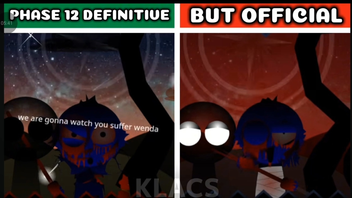 sprunki definitive phase 12 old vs official смотреть онлайн