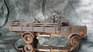 Готовая модель "Немецкий грузовик L4500, железная кабина", масштаб 1:35.