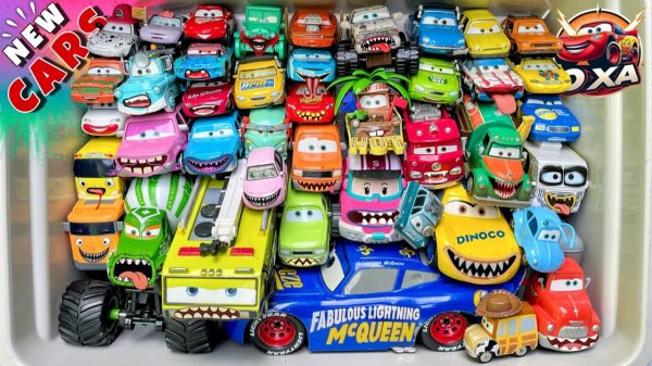 МУЛЬТИКИ ДЛЯ ДЕТЕЙ ОБЗОР ТАЧКИ ИГРУШКИ МАККУИН МЭТР САЛЛИ ЧИК ХИКС КРУЗ РАМИРЕЗ СИНИЙ ТРАКТОР