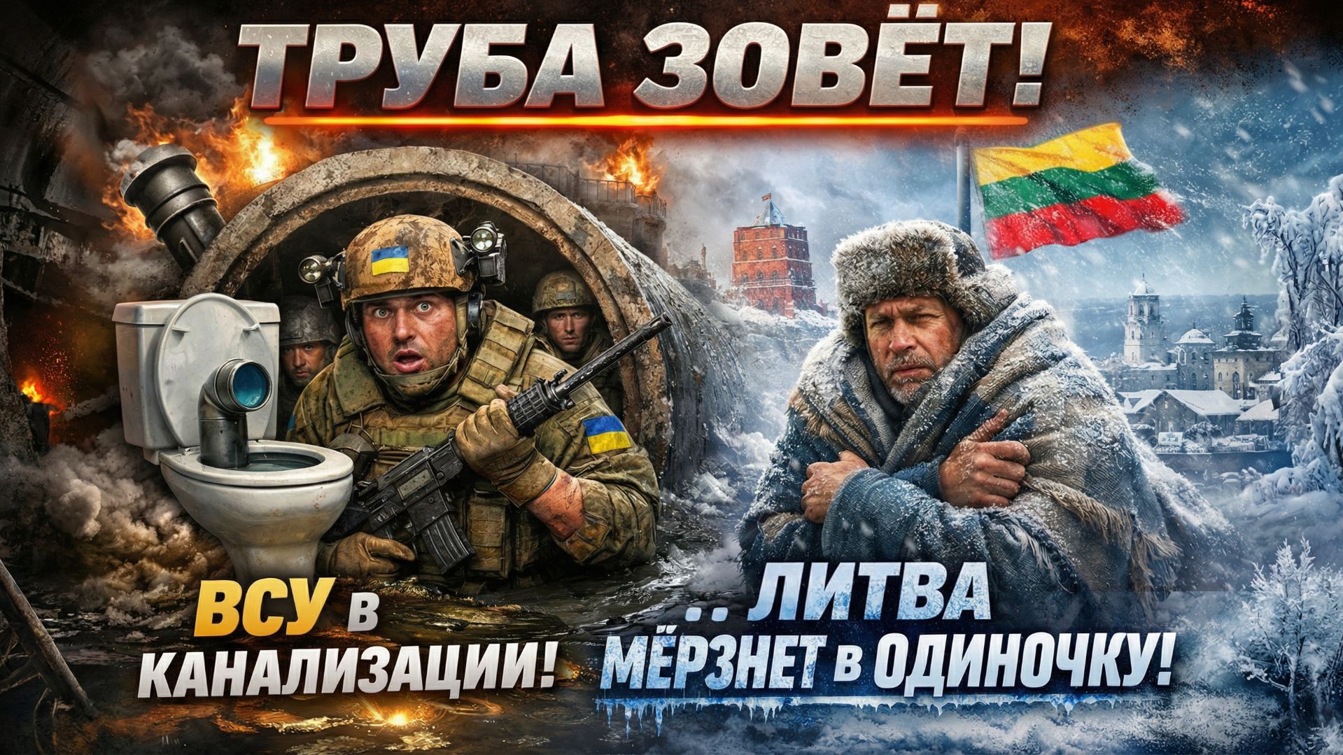 Война труб: Киев штампует фейки, Литва мёрзнет, а Брюссель считает миллиарды смотреть онлайн