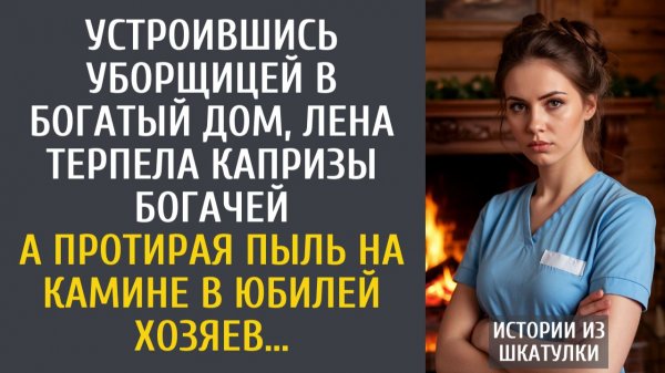 Истории из жизни Устроившись уборщицей в богатый дом, Лена терпела капризы богачей… А протирая камин