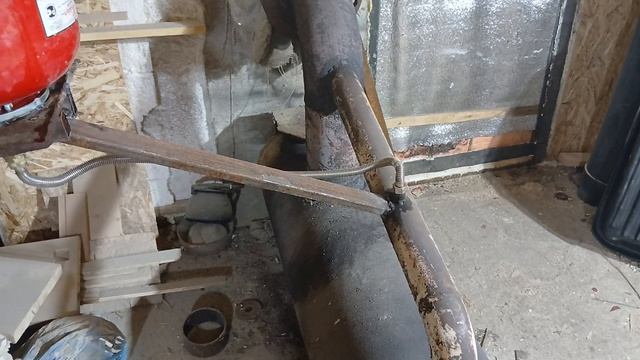 Моя печка в столярке! Топлюсь дровами и отработанных маслом.