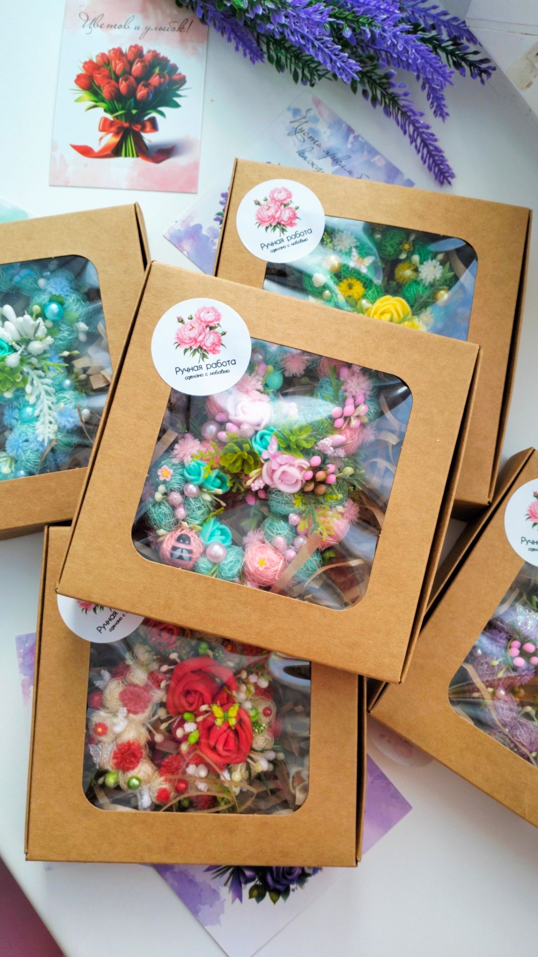 Подготовка к 8 Марта🌸Поделки своими руками. Упаковываю свои работы😍