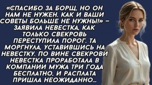 Спасибо за борщ, но он нам не нужен. Как и ваши советы больше не нужны! — заявила невестка свекрови