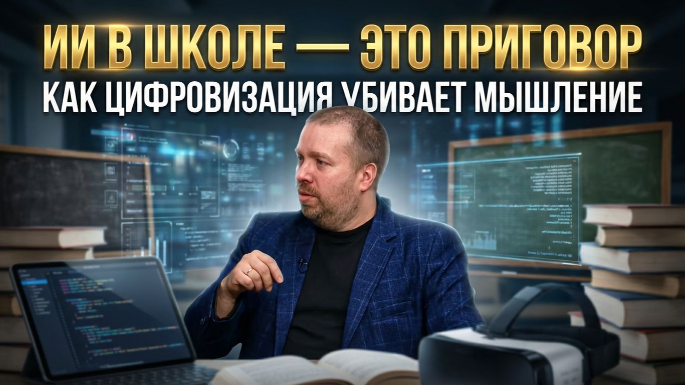 ИИ В ШКОЛЕ — ЭТО ПРИГОВОР: Как цифровизация убивает мышление | Андрей Афанасьев смотреть онлайн