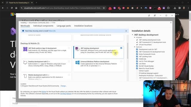 4. Downloading and Installing Visual Studio смотреть онлайн
