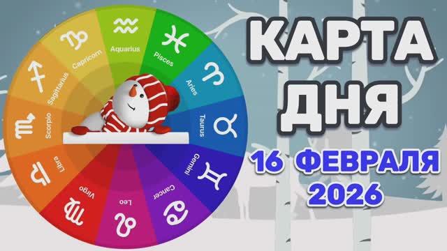 "КАРТА ДНЯ" на 16 ФЕВРАЛЯ 2026 года (ИГРАЛЬНЫЕ КАРТЫ)!!! смотреть онлайн