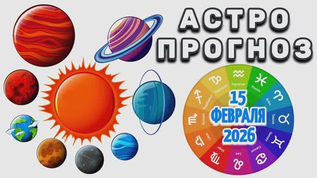 "АСТРОПРОГНОЗ на 15 ФЕВРАЛЯ 2026 года"!!! смотреть онлайн