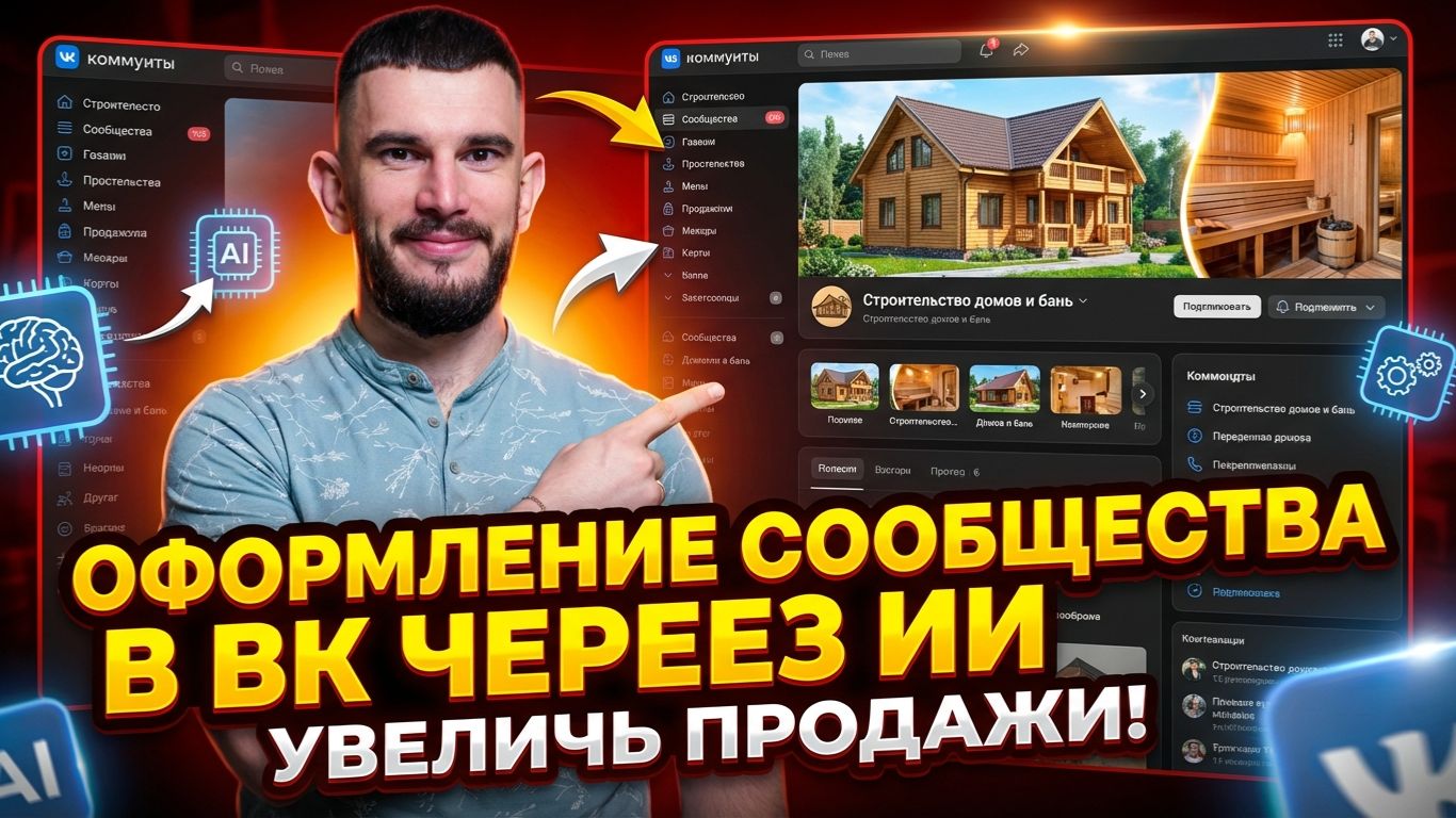 Оформление сообщества в ВК через ИИ смотреть онлайн