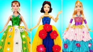 Куклы своими руками 🤗Creating New Amazing Dresses for for Princess Dolls