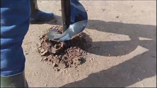 Испытывал новые шнеки для мотобура . смотреть онлайн