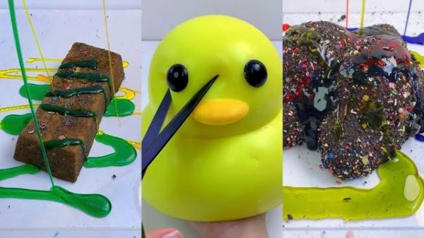 ЧИСТИМ🧽🦆 УТКУ И ТУНГ-ТУНГ САХУРА ИЗ СИЛИКОНА!! ЗАЛИПАТЕЛЬНОЕ ВИДЕО! РЕАКЦИЯ