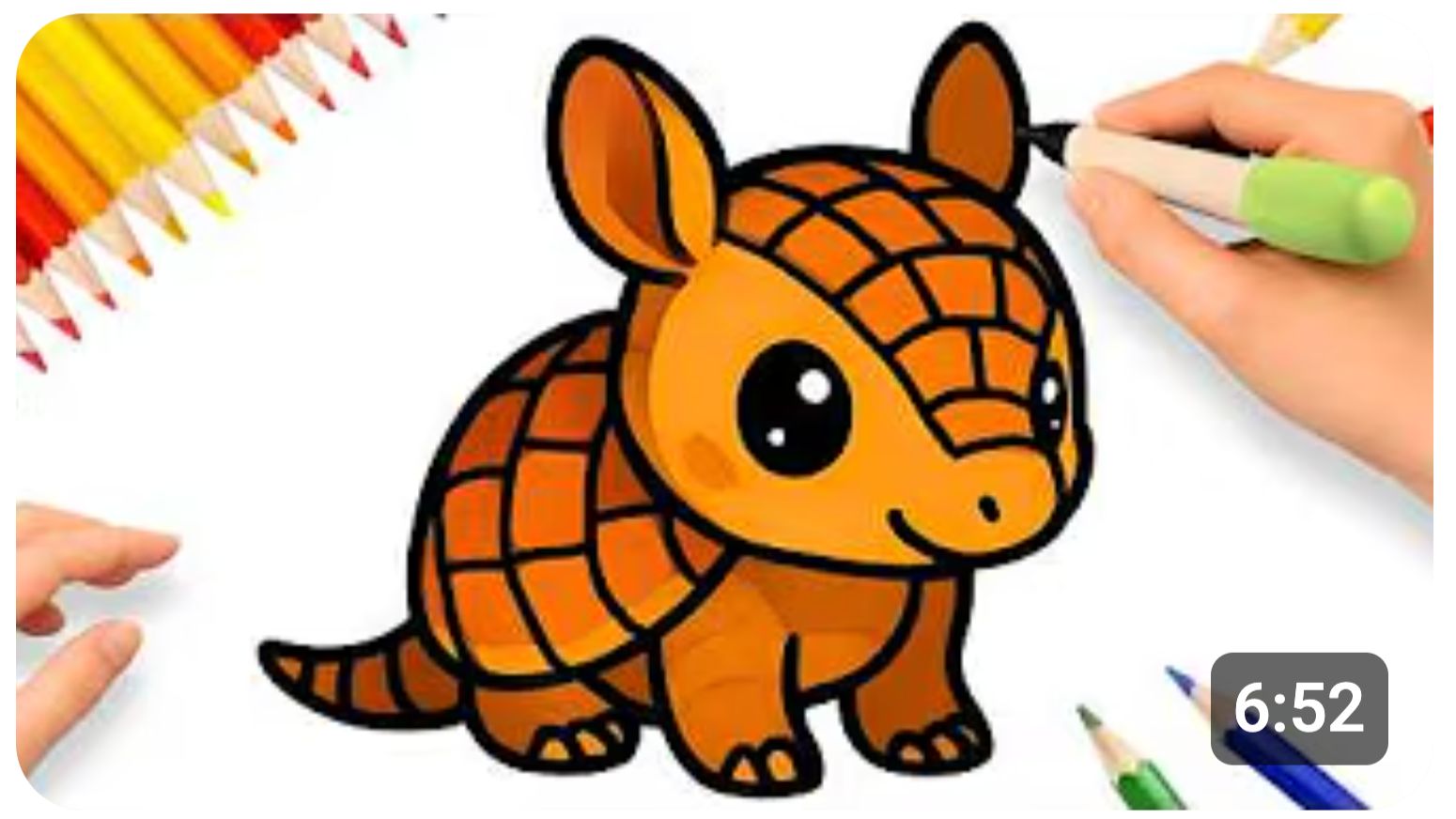 КАК НАРИСОВАТЬ МИЛОГО БРОНЕНОЗЦА В СТИЛЕ КАВАЙИ : ПРОСТЫЕ ПОШАГОВЫЕ ДЕЙСТВИЯ ❤️ смотреть онлайн