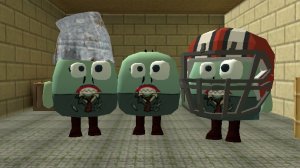 Как сделать скин Зомби из растения против зомби в чикен ган